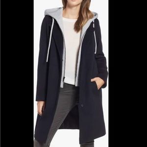 RACHEL by Rachel Roy Wool Coat with Hood Size XL